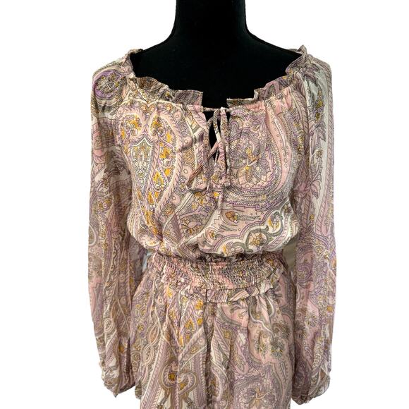 NWT! Line & Dot Paisley Boho Gianni Romper - Size Small (MSRP $148) - Picture 9 of 11